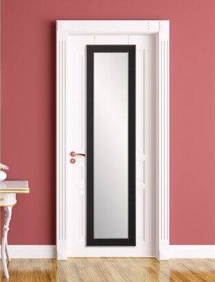 Brandt Works Silver Accent Black Full Length Over the Door Mirror - 21.5 x 71