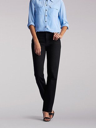 Cotton Relaxed Fit Straight Leg Jeans Petite