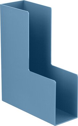 Poppin Magazine Holder Slate Blue