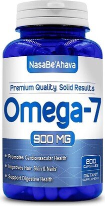 Nasa Be'Ahava Omega-7 Fatty Acids, Natural Sea Buckthorn Oil - 200 Capsules, 900mg, 100 Servings