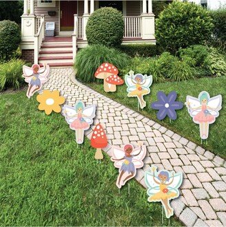 Big Dot Of Happiness Let's Be Fairies Lawn Decor Outdoor Fairy Garden Birthday Party Yard Decor 10 Pc