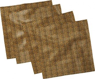 Leopard Print Set of 4 Napkins, 18