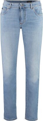 5-pocket Straight-leg Jeans-AZ