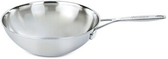 Industry 5-Qt. Stainless Steel Flat Bottom Wok