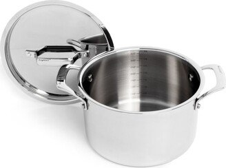 Professional 18/10 Stainless Steel Tri-Ply 4 Quart Stockpot with Lid