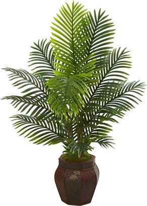 4.5' Paradise Palm Artificial Tree in Decorative Planter