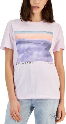 Grayson Threads, The Label Juniors' Colorado Landscape Cotton Graphic T-Shirt