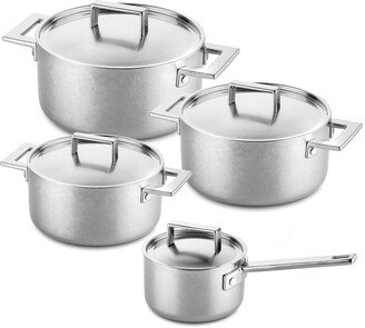 Attiva Pewter 8-Piece Cookware Set