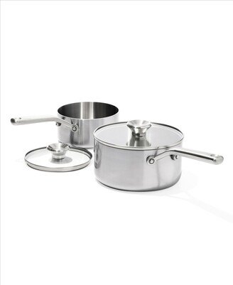 Mira Tri-Ply Stainless Steel 4 Piece Saucepan Set