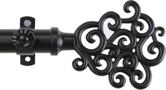 InStyleDesign Cloud Adjustable Black Curtain Rod