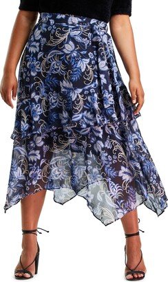 Siena Chintz Tiered Midi Skirt