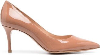 Pointed-Toe 70mm Leather Pumps