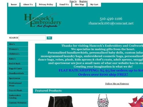Hancock'S Embroidery Promo Codes & Coupons