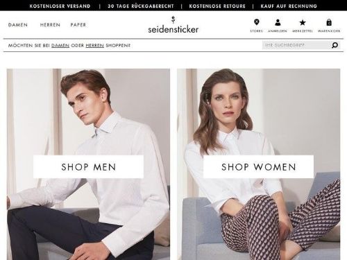 Seidensticker.com Online-Shop Promo Codes & Coupons