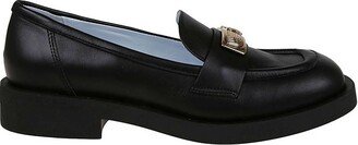 Square-Toe Slip-On Loafers-AA