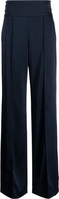 Pleat-Detail Straight-Leg Trousers-AH