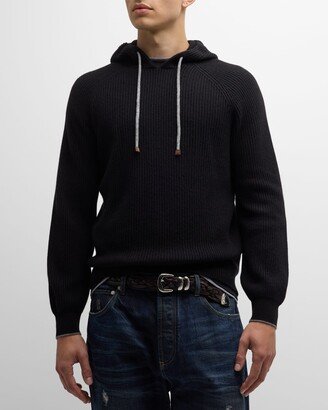 Men's Ribbed Cashmere Pullover Sweater