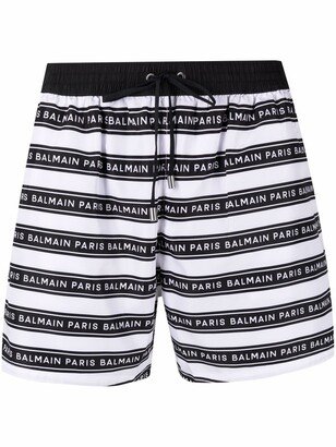 Logo-Stripe Drawstring Boxers