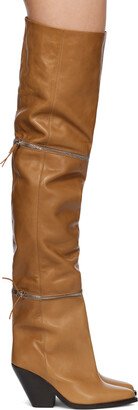 Tan Lelodie Tall Boots