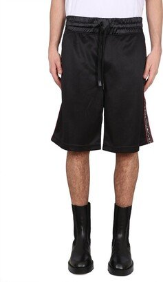 Logo Printed Drawstring Shorts-AM