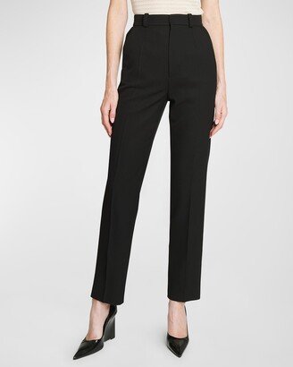 Cropped Kick-Flare Trousers-AB