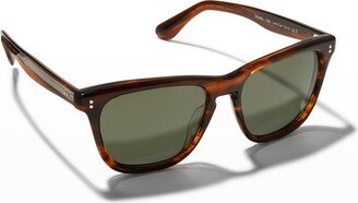 Men's Lynes Sun Rectangle Acetate Sunglasses