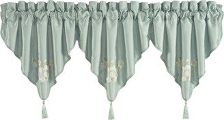 Royal Court Spring Garden Ascot Window Valance, 40 x 21