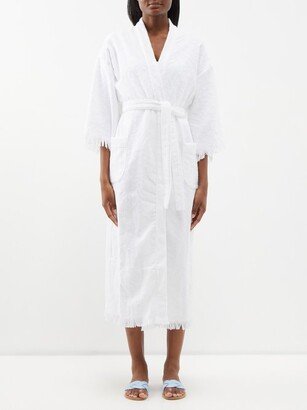 Fraîcheur Fringed Cotton-terry Robe