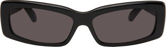 Black Oversize Rectangle Sunglasses