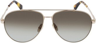 61mm Gradient Aviator Sunglasses