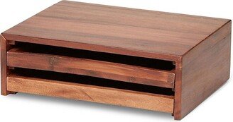 Roselli Trading Wood Desk Organizer