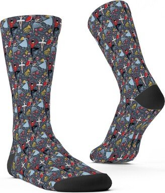 Socks: Claras Nutcracker Ballet Characters - Multi Custom Socks, Multicolor