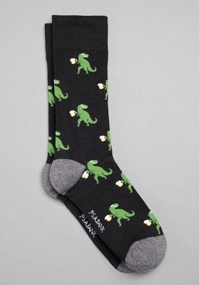 Men's Dinosaur & Beer Dress Socks - King Size