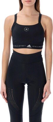 Logo Printed Sports Bra-AC