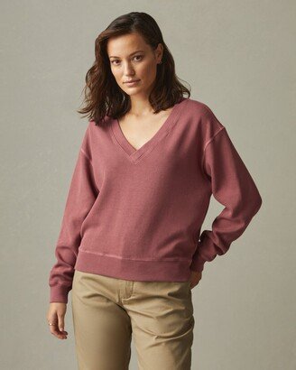 Cotton V-Neck Sweater - Verbena