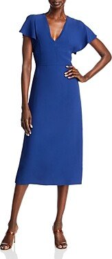 Dawinga Flutter Sleeve Midi Dress