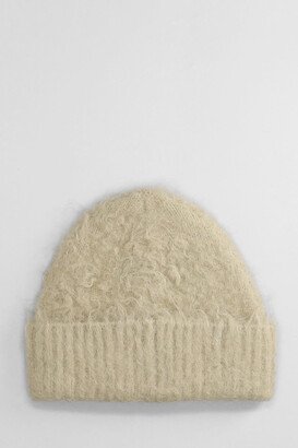 Hats In Beige Wool-AB