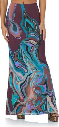 Cara Print Maxi Skirt