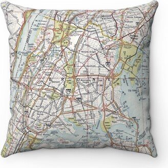 Bronx New York Map Pillow - Decor Airbnb Gift Housewarming