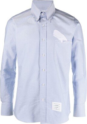 Embroidered-Whale Detail Shirt