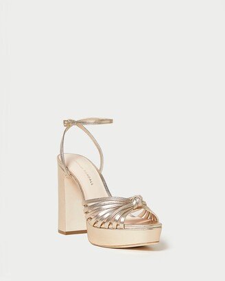 Rivka Champagne Knot Platform Sandal