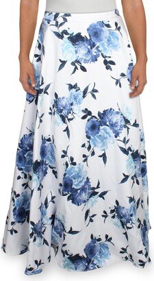 City Studio Juniors Womens Floral Special Occasion Maxi Skirt