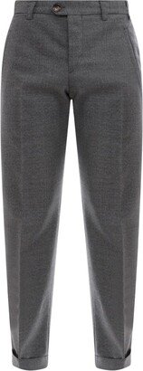 PT Torino Turn-Up Straight-Leg Tailored Trousers