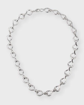 Sterling Silver The Twist Premier Infinity Necklace