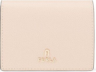 Small Camelia Logo-Plaque Bifold Wallet-AB