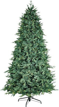 Sterling Tree Company 9 Foot Natural Cut Blue Spruce With 4183 Tips And 700 Warm White Led Lights