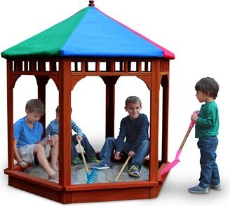 Gorilla Playsets Play-Zee-Bo Sandbox with Canopy and Cover