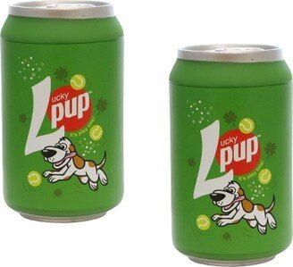 Silly Squeaker Soda Can Lucky Pup, 2-Pack Dog Toys