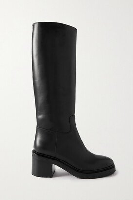 Model 71 Leather Knee Boots - Black