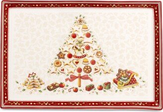 Winter Bakery Large Rectangular Cake Plate